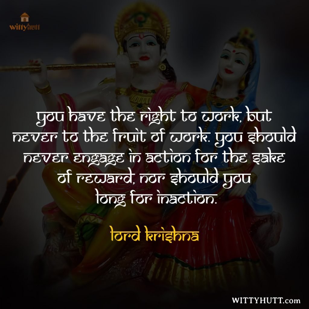 35 Most Powerful Lord Krishna Quotes From Bhagavad Gita - Wittyhutt