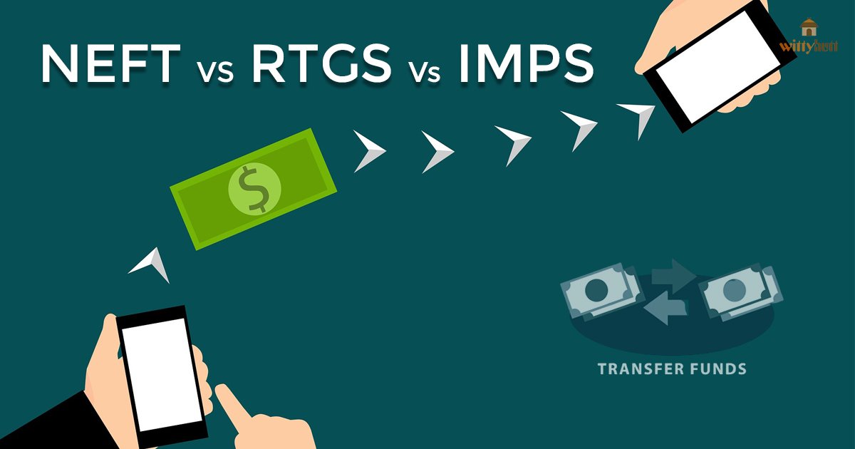 Difference Between NEFT, RTGS And IMPS Explained | Wittyhutt